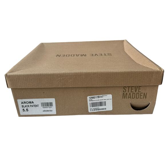 Steve Madden Boots Aroma Black Patent Leather Western Ankle Boot Womens Size 5.5 - Picture 6 of 11